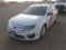 2010 Ford Fusion Sedan Car FWD I4, 2.5L , Fuel Type: G , Transmission: 0 , Color: White , ODO Reads: