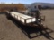 Shop Made Trailer , Length: 25' , Tandem Axle , Bumper Pull , Color: White *NO TITLE*