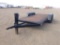 Shop Made Flatbed Trailer , Length: 16' , Tandem , Bumper Hitch , Color: Black *NO TITLE*