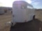 Hale Livestock Trailer , Length: 16' , Tandem , Bumper Hitch , Color: White *NO TITLE*