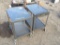 (2) Metal Roll Around Tables