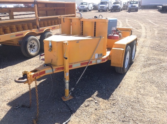 2004 Homemade Miller Welder on Trailer , Length: 8' , Tandem , Pintle Hook , Color: Yellow , Asset #