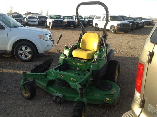 2012 John Deere 72" Mower Engine Type: 31Hp , Fuel Type: G , Transmission Type: H-Pattern , Meter Re
