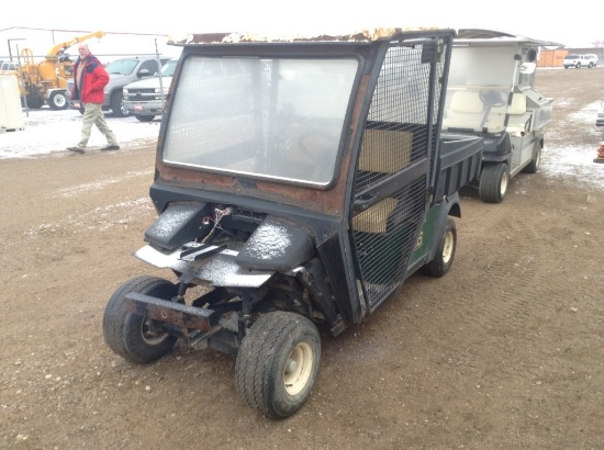 2007 E-Z-Go Ball Picker Golf Cart Engine Type: 2 Cylinder , Fuel Type: G , Color: Green , VIN: 26414