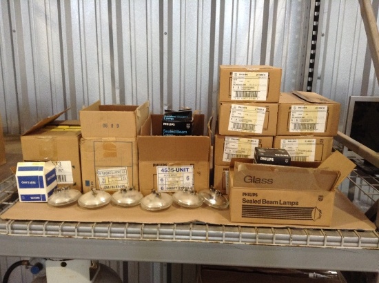 (72) Assorted Encondesent Sealed Beam Lamp For Stage Lighting.