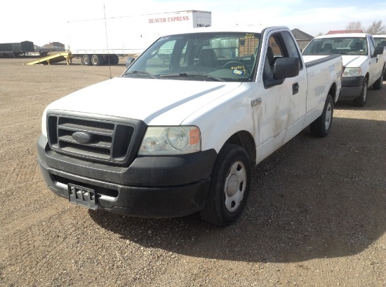 2007 Ford F-150 Pickup Truck RWD V6, 4.2L , Fuel Type: G , Transmission: 0 , Color: White , ODO Read