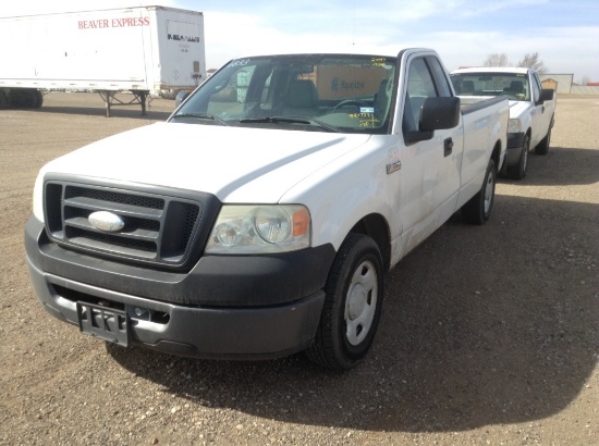 2007 Ford F-150 Pickup Truck RWD V6, 4.2L , Fuel Type: G , Transmission: 0 , Color: White , ODO Read