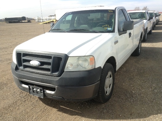 2007 Ford F-150 Pickup Truck RWD V6, 4.2L , Fuel Type: G , Transmission: 0 , Color: White , ODO Read