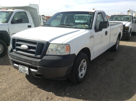 2008 Ford F-150 Pickup Truck 4X2 V6, 4.2L , Fuel Type: G , Transmission: 0 , Color: White , ODO Read