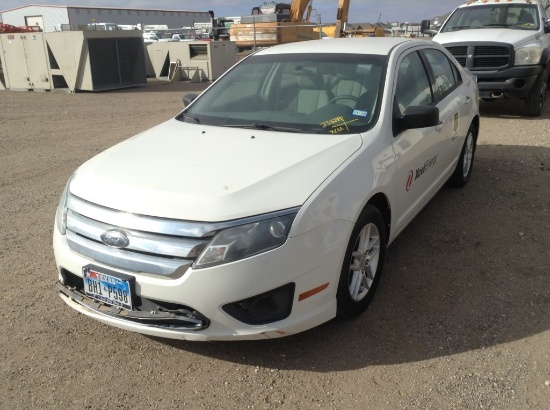 2010 Ford Fusion Sedan Car FWD I4, 2.5L , Fuel Type: G , Transmission: 0 , Color: White , ODO Reads: