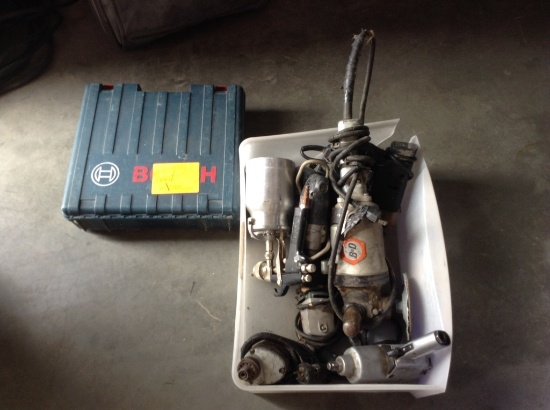 Box of Assorted Electric Tools