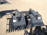 New Stout HD72-3-Open Rock/Brush Grapple w/ Skid Steer Quick Connect