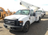 2008 Ford F-350 Single Cab Bucket Truck RWD V8 , Fuel Type: G , Transmission: Automatic , Color: Whi