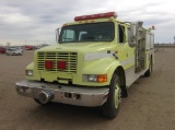 1996 International 4900 Fire Truck HRS: 7512 4x2 6 Cylinder , Transmission: Automatic , Color: Yello