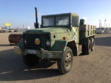 1966 Army Single Cab  Dump Truck MFN: 022513716 Was Running When Parked, Needs Brake Hose & Fitting.