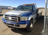 2006 Ford F-550 Flatbed Wrecker RWD 6 Liter , Fuel Type: D , Transmission: Automatic , Color: Blue ,