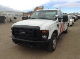 2008 Ford F-250 w/ Utility Body RWD , Fuel Type: G , Transmission: Automatic , Color: White , ODO Re