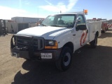 1999 Ford F-250 Super Duty Service Truck 4WD V10, 6.8L , Fuel Type: G , Transmission: 0 , Color: Whi