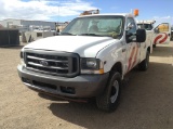 2003 Ford F-250 Truck w/ Utility Body RWD V10 , Fuel Type: G , Transmission: Automatic , Color: Whit