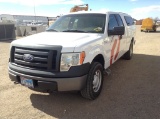 2010 Ford F-150 Pickup Truck 4X4 V8, 4.6L , Fuel Type: G , Transmission: A4 , Color: White , ODO Rea