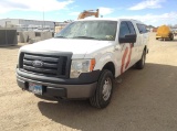 2010 Ford F-150 Pickup Truck 4X4 V8, 4.6L , Fuel Type: G , Transmission: A4 , Color: White , ODO Rea