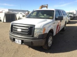 2009 Ford F-150 Pickup Truck 4X4 V8, 4.6L , Fuel Type: G , Transmission: A6 , Color: White , ODO Rea