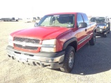 2004 Chevrolet Silverado Pickup Truck 4WD V8, 5.3L , Fuel Type: G , Transmission: A4 , Color: Red ,