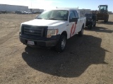 2011 Ford F-150 Pickup Truck 4X4 V8, 5.0L , Fuel Type: F , Transmission: A6 , Color: White , ODO Rea