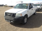 2007 Ford F-150 Pickup Truck RWD V6, 4.2L , Fuel Type: G , Transmission: 0 , Color: White , ODO Read