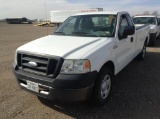 2008 Ford F-150 Pickup Truck 4X2 V6, 4.2L , Fuel Type: G , Transmission: 0 , Color: White , ODO Read