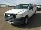 2007 Ford F-150 Pickup Truck RWD V6, 4.2L , Fuel Type: G , Transmission: 0 , Color: White , ODO Read