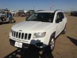 2013 Jeep Compass SUV SUV FWD I4, 2.0L , Fuel Type: G , Transmission: 0 , Color: White , ODO Reads: