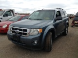 2011 Ford Escape SUV SUV FWD V6, 3.0L , Fuel Type: F , Transmission: A6 , Color: Blue , ODO Reads: 1