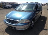 2003 Ford Windstar Mini-Van Van FWD V6, 3.8L , Fuel Type: G , Transmission: A4 , Color: Blue , ODO R