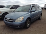 2007 Hyundai Entourage Mini-Van Van FWD V6, 3.8L , Fuel Type: G , Transmission: A5 , Color: Blue , O