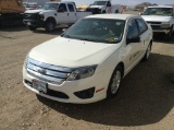 2011 Ford Fusion Sedan Car FWD I4, 2.5L , Fuel Type: G , Transmission: 0 , Color: White , ODO Reads: