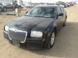 2007 Chrysler 300 Sedan Car RWD V6, 2.7L , Fuel Type: G , Transmission: A4 , Color: Black , ODO Read