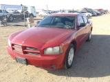 2006 Dodge Charger Sedan Car RWD V6, 2.7L , Fuel Type: G , Transmission: A5 , Color: Red , ODO Reads