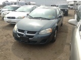 2006 Dodge Stratus Sedan Car FWD V6, 2.7L , Fuel Type: F , Transmission: A4 , Color: Blue , ODO Read