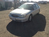 2003 Ford Taurus Sedan Car FWD V6, 3.0L , Fuel Type: G , Transmission: A4 , Color: Silver , ODO Read