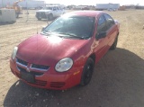 2004 Dodge Neon Sedan Car FWD I4, 2.0L , Fuel Type: G , Transmission: 0 , Color: Red , ODO Reads: 12