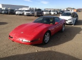 1991 Chevrolet Corvette Hatchback Car RWD V8, 5.7L , Fuel Type: G , Transmission: 0 , Color: Red , O