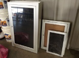 (5) Aluminum Framed Message Boards *One is Broken*