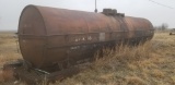 1953 11,045 Gallon Railroad Oil Tanker Axles Removed, Black. For Inspection: County Road 8 & FM 1258