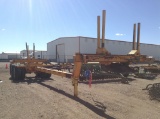 1948 Hobbs Adjustable Pole Trailer Closed 27' expanded over 50' , Tandem Dual , Inverted 5th Wheel ,