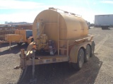 Homemade Tanker Trailer , Length: 8' , Triple Axle , Pintle Hook , Color: Yellow , Asset #: R172 , V