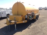 1985 Homemade Tank Trailer , Length: 16' , Tandem , Pintle Hook , Color: Yellow , Asset #: R158 , VI