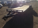 Flatbed Toy Hauler , Length: 24'L x 5'W , Tandem , Bumper Hitch , Color: Black