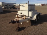 Sullair Air Compressor on Trailer 1277 Hrs, Inline 4 Cylinder Gasoline Engine *NON-OPERABLE*