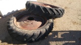 (2) 11-38 Tractor Tires w/Rims